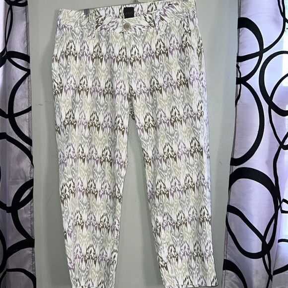 Jag Feathered Print Capris size 4 slim fit - Picture 1 of 12